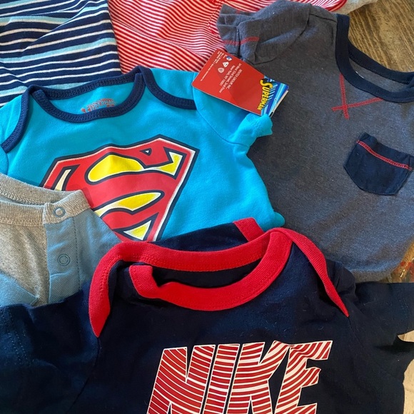 18 BABY BOY tops 💙❤️some long/shone short sleeve. 1/2 are NEW! Why pay full $$? - Picture 2 of 13